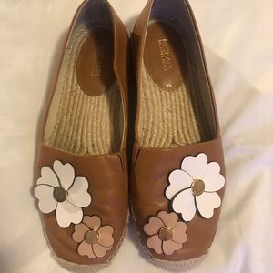 Michael Kors Leather Espadrille Flats 8.5